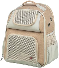 Batoh WILLOW, 38 × 25 × 45 cm, do 7 kg, nylon, béžová/hnedá